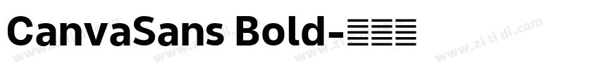 CanvaSans Bold字体转换